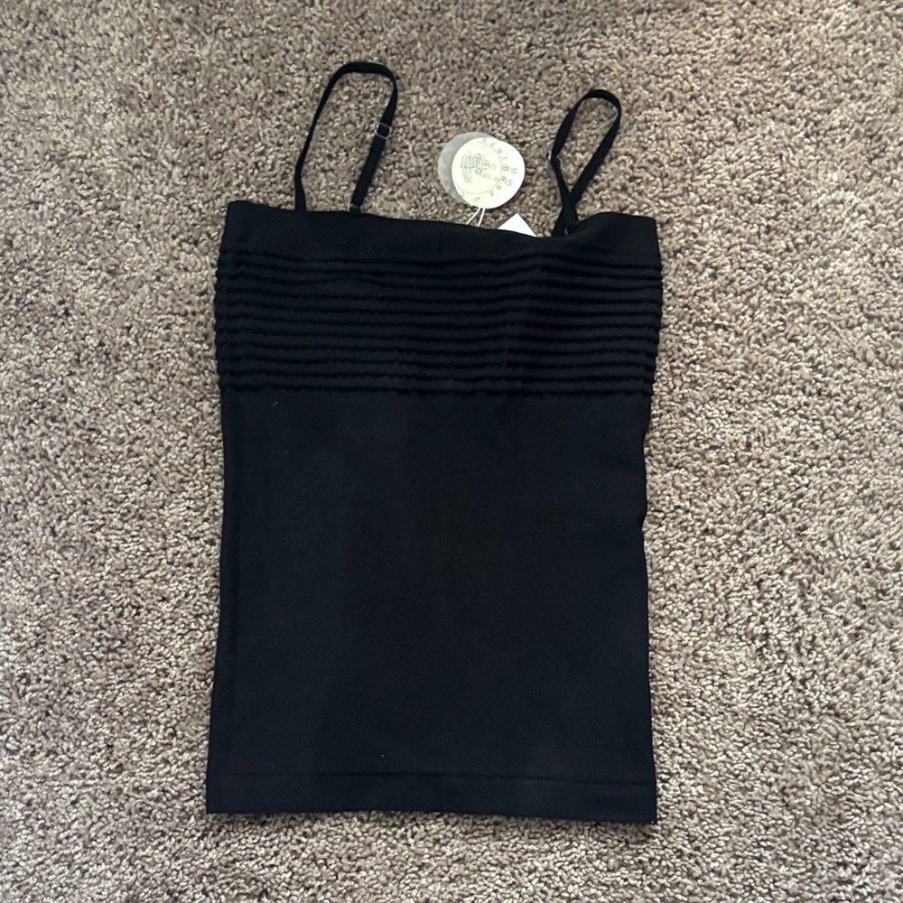 Black Ruched Women's Top - Picture 2 of 2